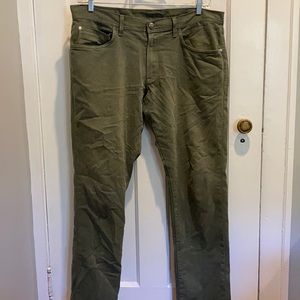 Agave Denim Classic Taper Green Jeans 38x34